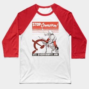 Stop Communism! Vintage Baseball T-Shirt